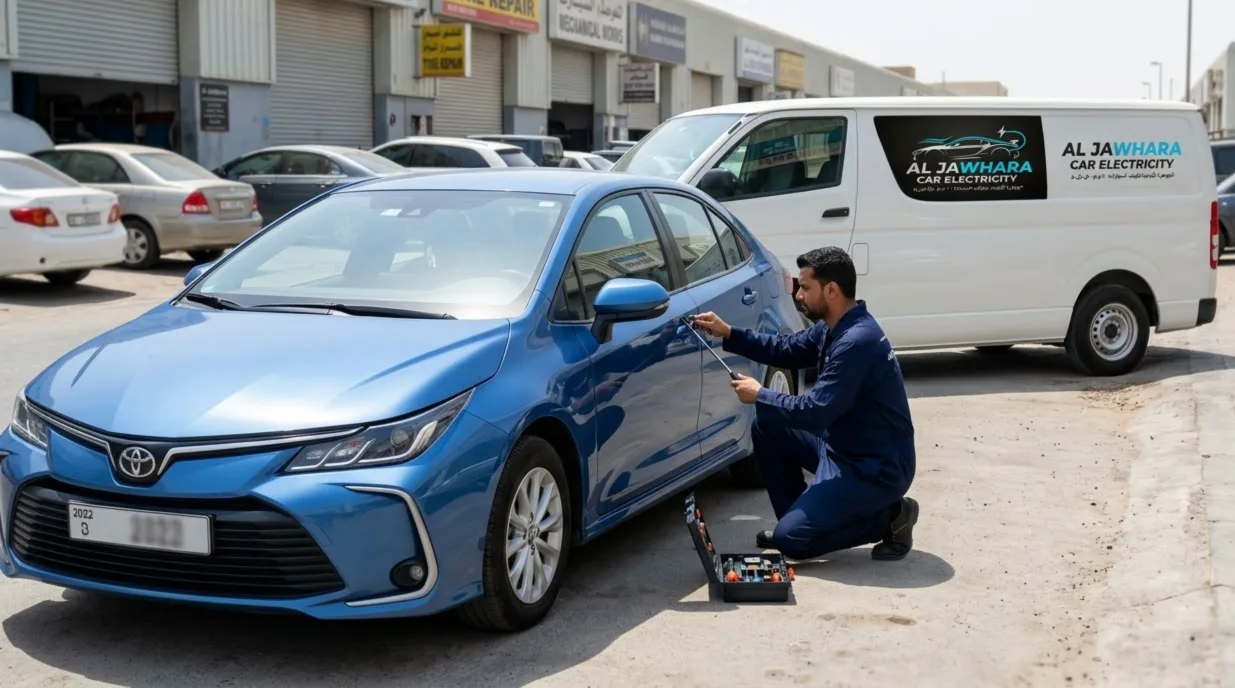 Car lockout assistance at Al Jawhara, Mussafah